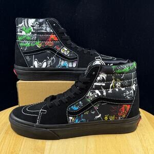 VANS x DISNEY 100 Villains Sk8-Hi Mens Shoes (NEW) Black High Tops M 6.5/ 8 Wmns